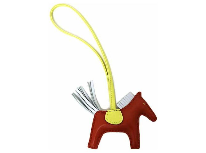 Charm Rodeo PM de Hermès Roja Dorado - vista 3