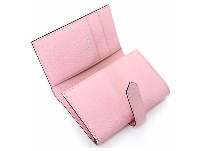 Cartera Trifold Bearn Combination de Hermès Rosa - vista 4