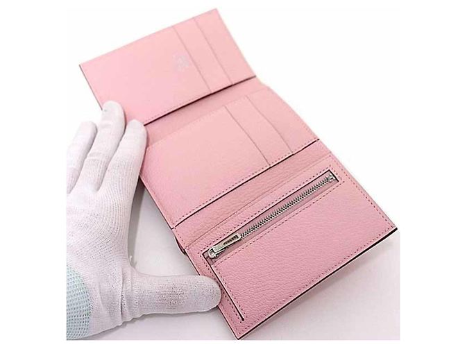 Cartera Trifold Bearn Combination de Hermès Rosa - vista 5