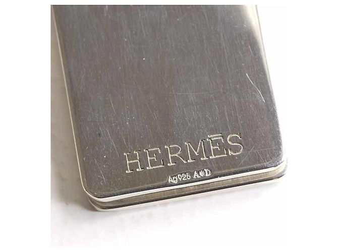 Clip per soldi H Evelyn perforato di Hermès Argento - vista 4