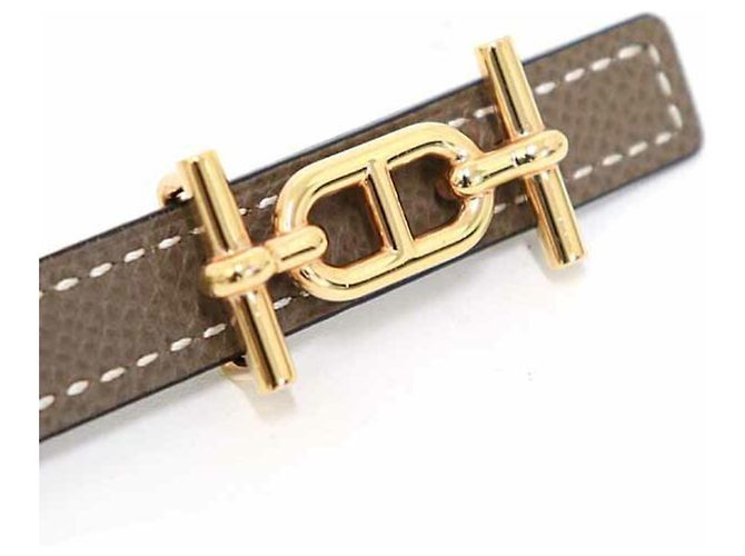Reversibler Ledergürtel von Hermès Braun Schwarz - Ansicht 3