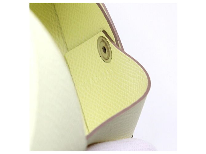 Monedero de cuero Epsom de Hermès en Amarillo - vista 6
