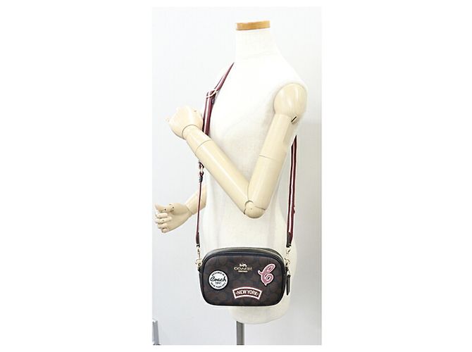 Borsa a tracolla Mini Jamie di Coach Marrone Nero - vista 2