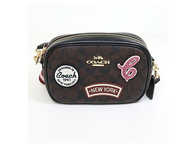 Borsa a tracolla Mini Jamie di Coach Marrone Nero - vista 3