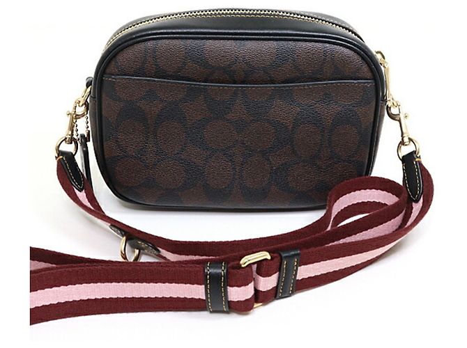 Borsa a tracolla Mini Jamie di Coach Marrone Nero - vista 4
