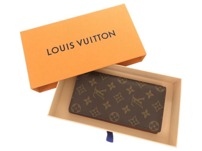 Portafoglio Lungo Monogram Columbus di Louis Vuitton Marrone - vista 3