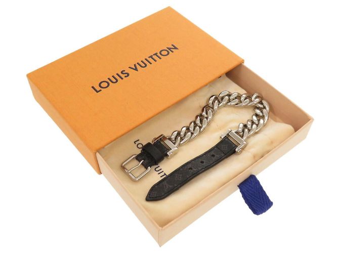 Bracciale Charm Monogram Eclipse Louis Vuitton Nero - vista 3