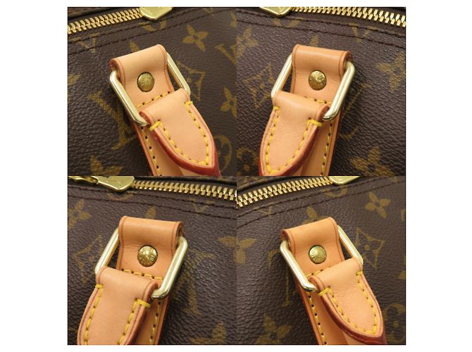 Borsa Boston Monogram Keepall Bandoulière 55 Louis Vuitton Marrone - vista 10