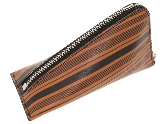 Monedero de piel de ternera Loewe Castaño Negro - vista 3