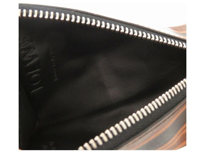 Monedero de piel de ternera Loewe Castaño Negro - vista 4