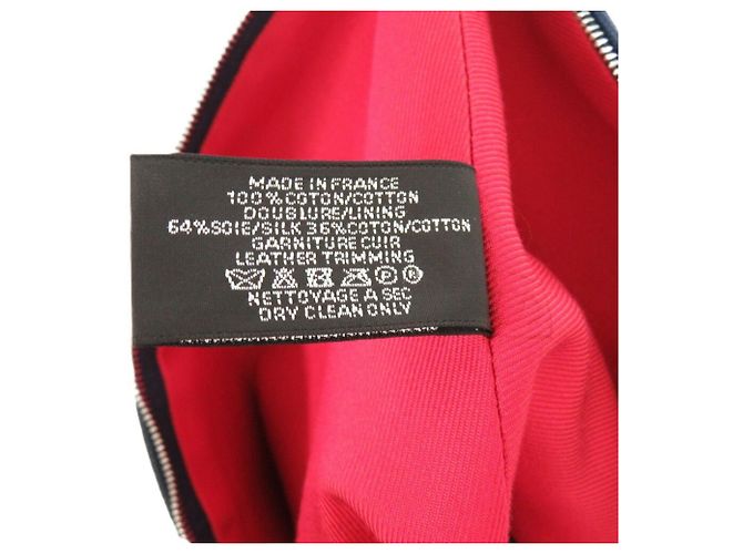 Pochette Trapezoid Palmire di Hermès Nero Rosso - vista 8