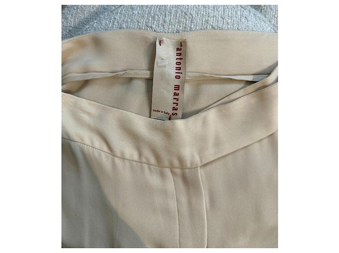 Calça Antonio Marras, modelo Crepe marfim Bege - vista 4