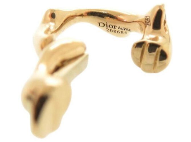 Orecchino in diamante in oro rosa 18K Christian Dior - vista 7