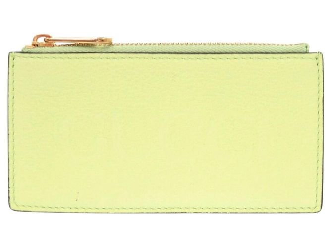 Tarjetero de cuero verde Gucci - vista 2