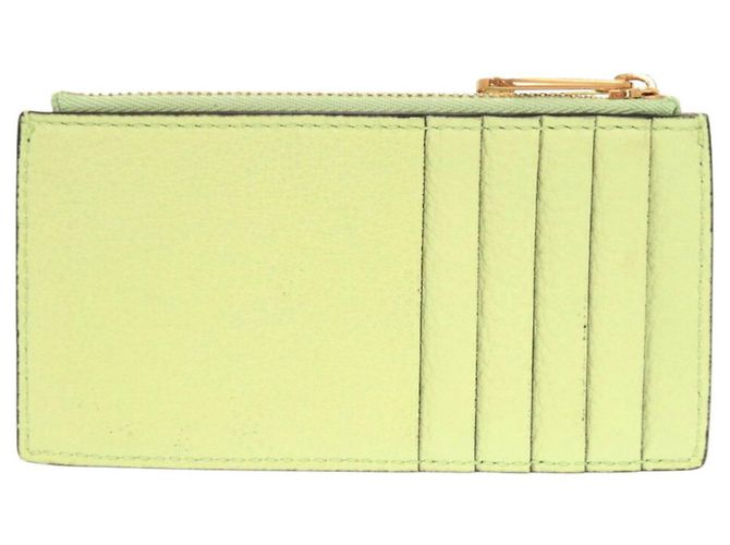 Tarjetero de cuero verde Gucci - vista 3