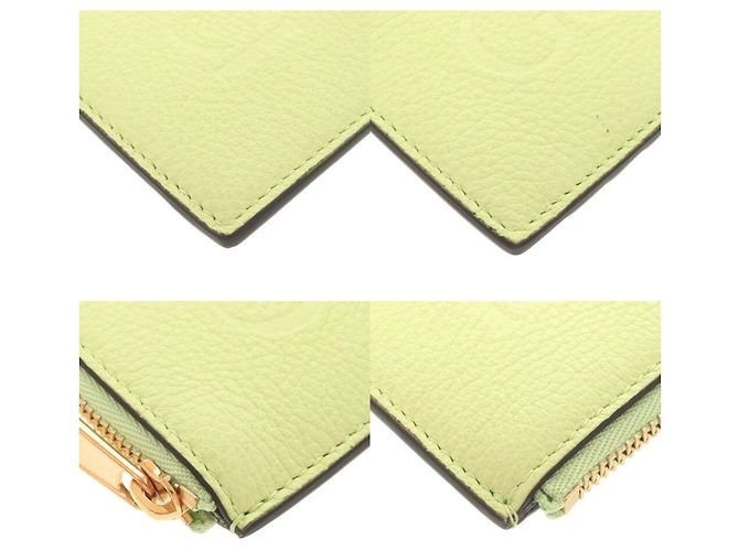 Tarjetero de cuero verde Gucci - vista 4