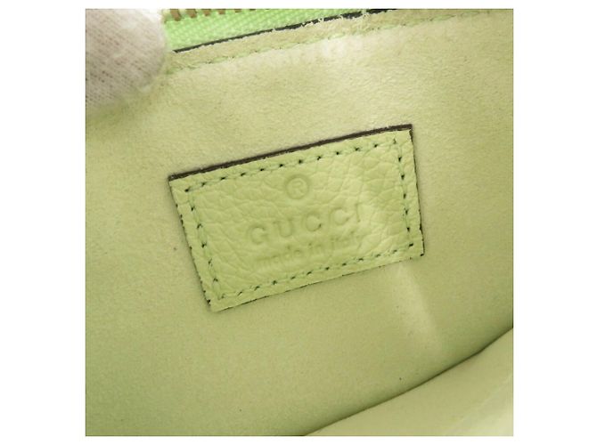 Tarjetero de cuero verde Gucci - vista 6