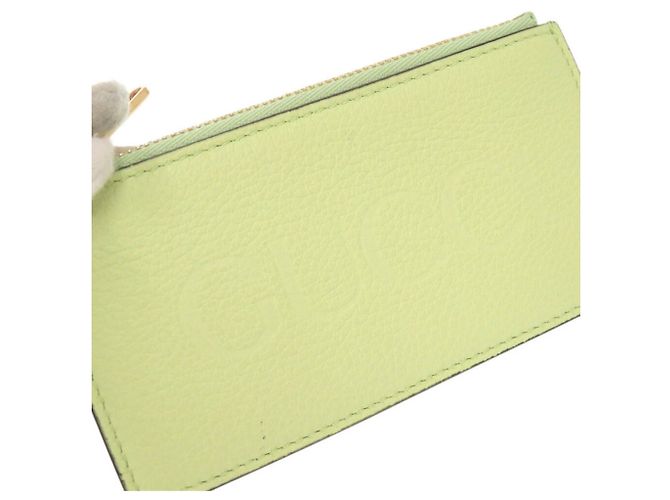 Tarjetero de cuero verde Gucci - vista 8