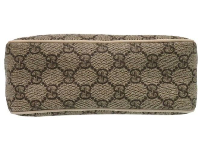 Borsa a Spalla Gucci GG Supreme Marrone Crudo - vista 4