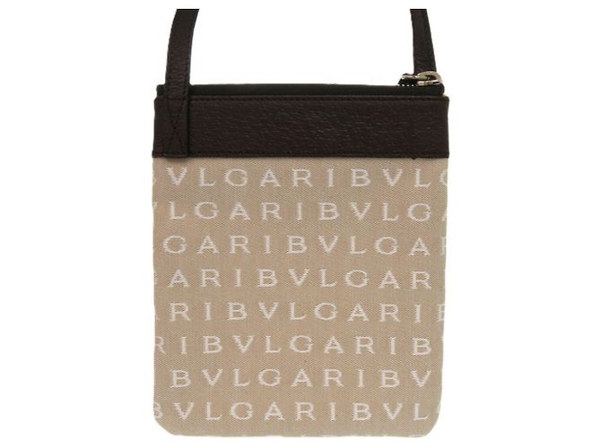 Bulgari Borsa a Spalla Bvlgari GCEGEA Mania Marrone Beige - vista 4
