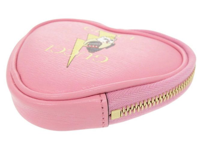 Monedero de cuero en forma de corazón Gucci x Bananya - vista 6