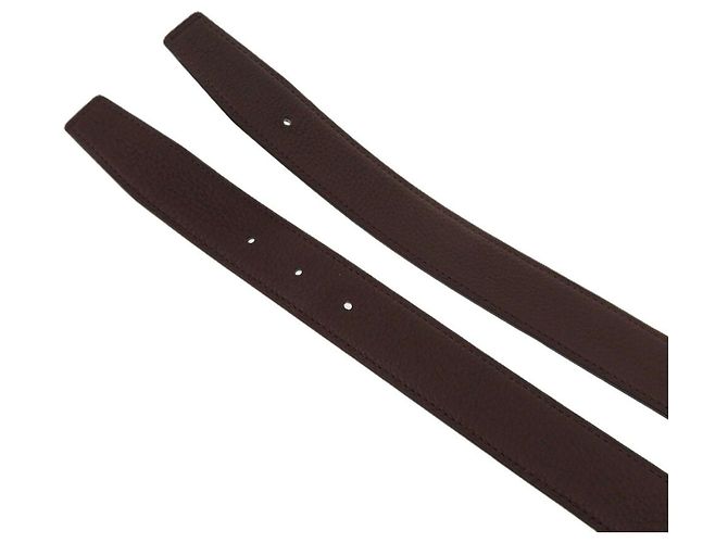 Hermès H Guilloché Reversible Constance Leather Belt Black - view 7