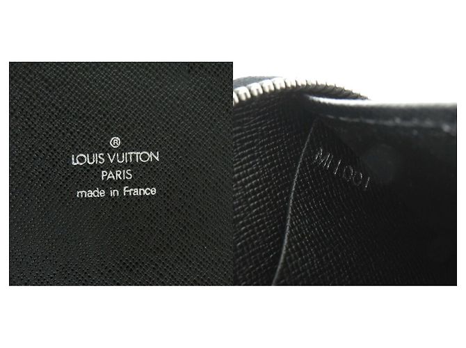 Louis Vuitton Taiga Leather Long Wallet Black - view 11