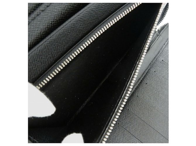 Louis Vuitton Taiga Leather Long Wallet Black - view 8