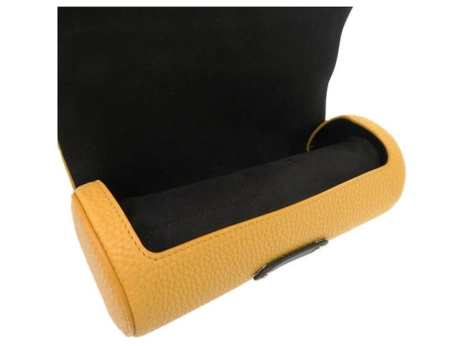 Pochette in pelle gialla Fendi Giallo - vista 7