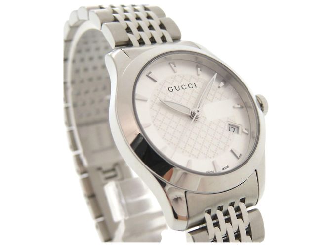 Reloj de cuarzo de acero inoxidable Gucci G-Timeless 126.5 - vista 4