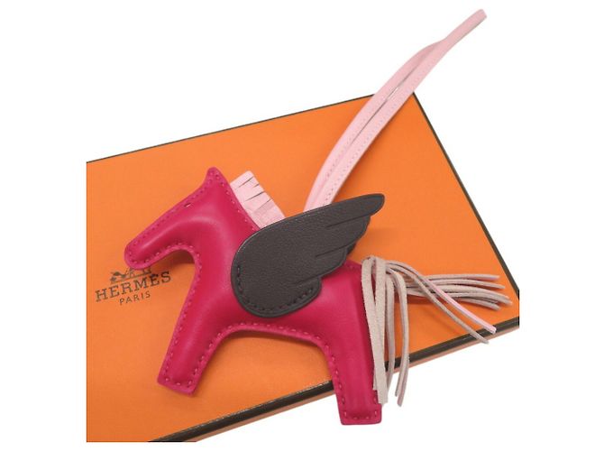 Charm de bolsa Hermès Rodeo Pegasus PM Rosa - vista 4
