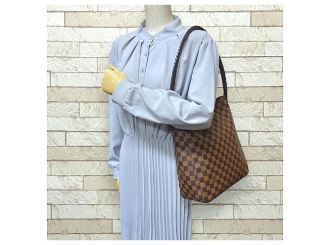 Borsa a Spalla Looping GM Damier Louis Vuitton Marrone - vista 2