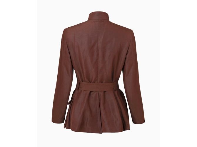 Chaqueta Jean Paul Gaultier, Modelo Militar SS2003 Castaño - vista 2