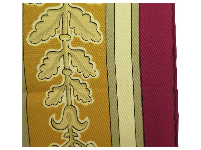 Hermès FULAR VINTAGE HERMES CHANTECLAIR 1ª EDIZIONE 90 SETA ROSSA Rosso - vista 7
