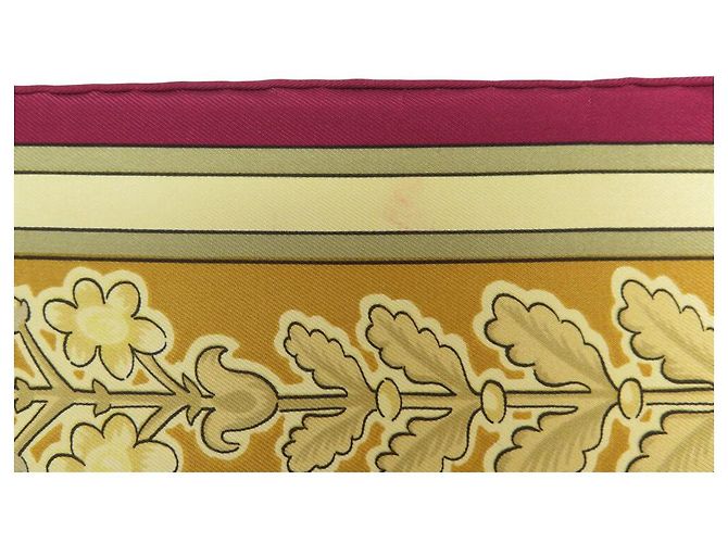 Hermès FULAR VINTAGE HERMES CHANTECLAIR 1ª EDIZIONE 90 SETA ROSSA Rosso - vista 9
