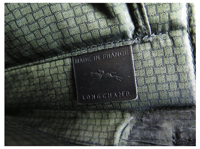 NEW LONGCHAMP DOCUMENT BAG 2151852001 GRAINED LEATHER SHOULDER STRAP - view 10