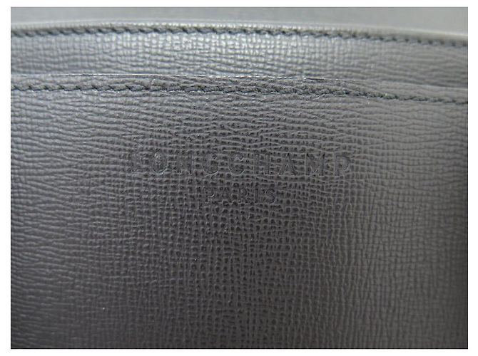 NEW LONGCHAMP DOCUMENT BAG 2151852001 GRAINED LEATHER SHOULDER STRAP - view 8