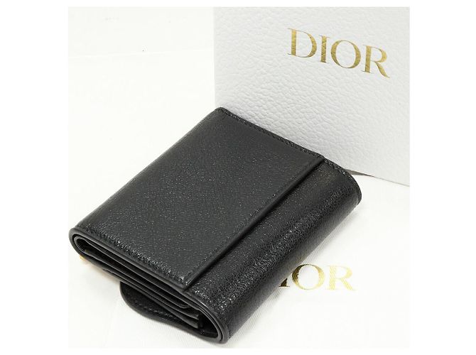 Cartera Dior Saddle Lotus de piel de cabra Negro - vista 2