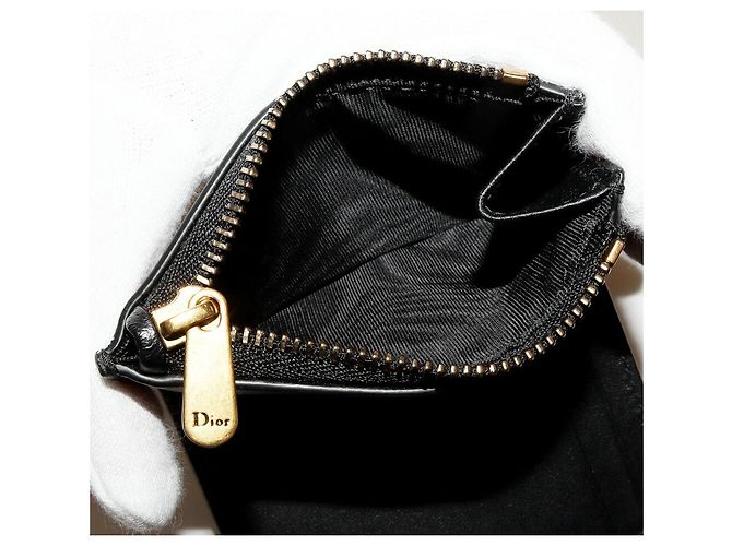 Cartera Dior Saddle Lotus de piel de cabra Negro - vista 5