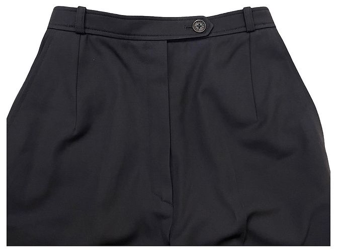 Hermès Pantalones de lana Hermes Castaño - vista 4