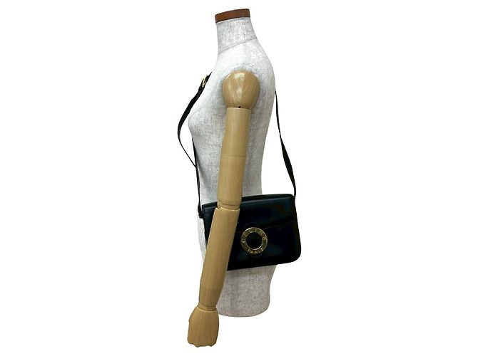 Céline Borsa a tracolla in pelle di vitello Celine Nero - vista 3