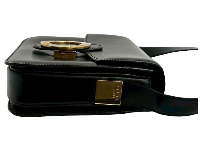 Céline Borsa a tracolla in pelle di vitello Celine Nero - vista 7