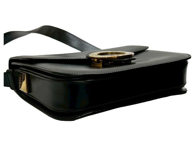 Céline Borsa a tracolla in pelle di vitello Celine Nero - vista 8