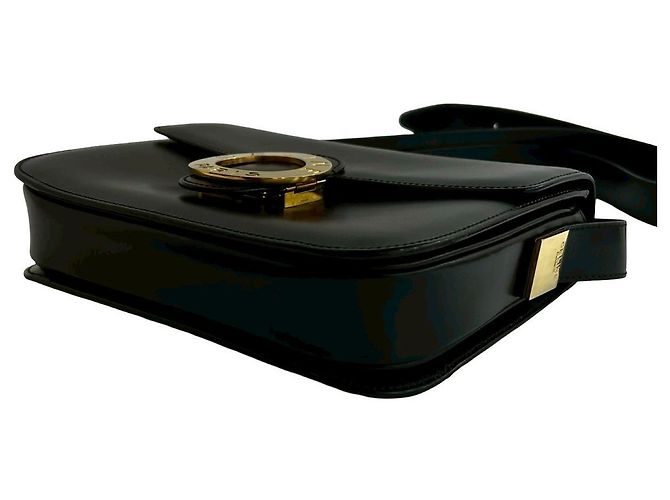 Céline Borsa a tracolla in pelle di vitello Celine Nero - vista 9