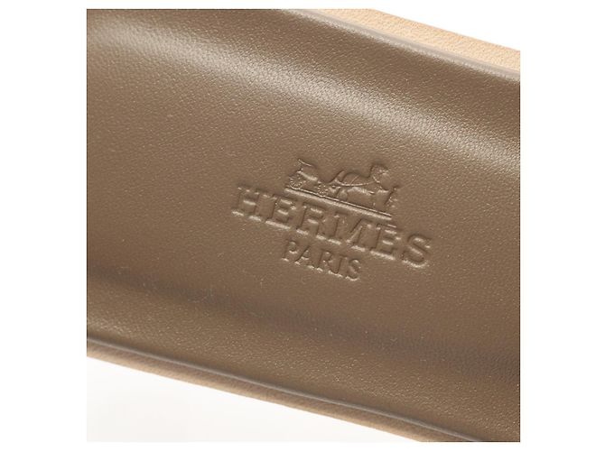 Mule Hermès Oran en Cuero Epsom Castaño - vista 5