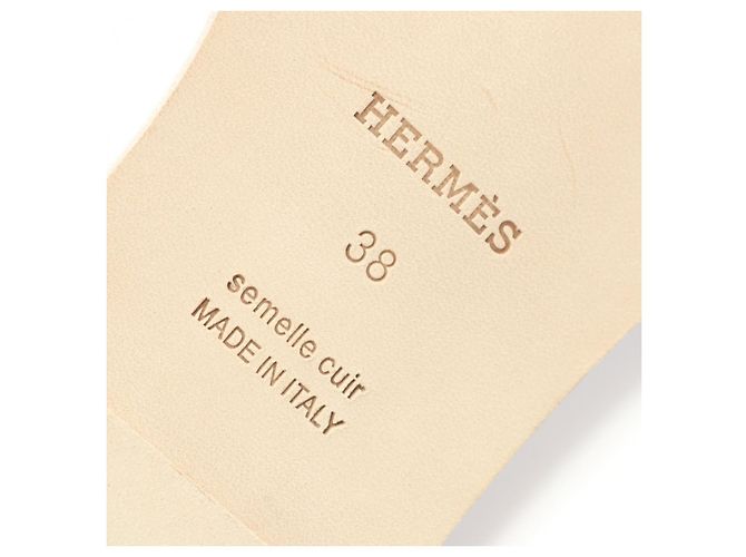 Mule Hermès Oran en Cuero Epsom Castaño - vista 6