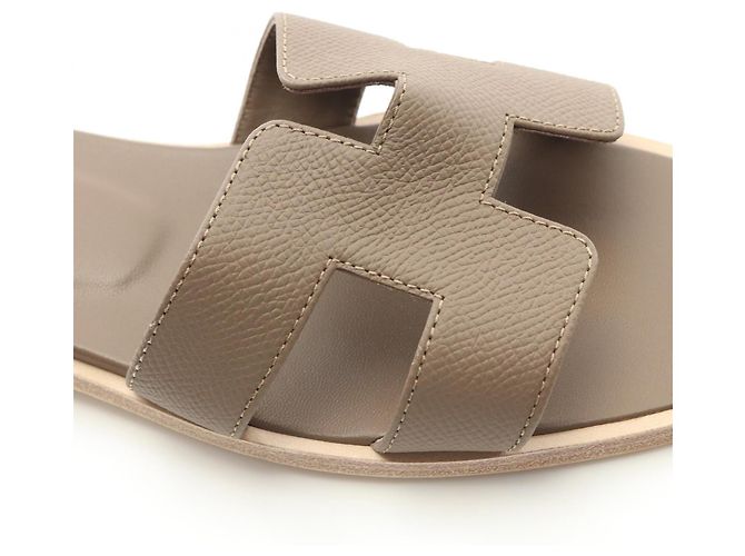 Mule Hermès Oran en Cuero Epsom Castaño - vista 7