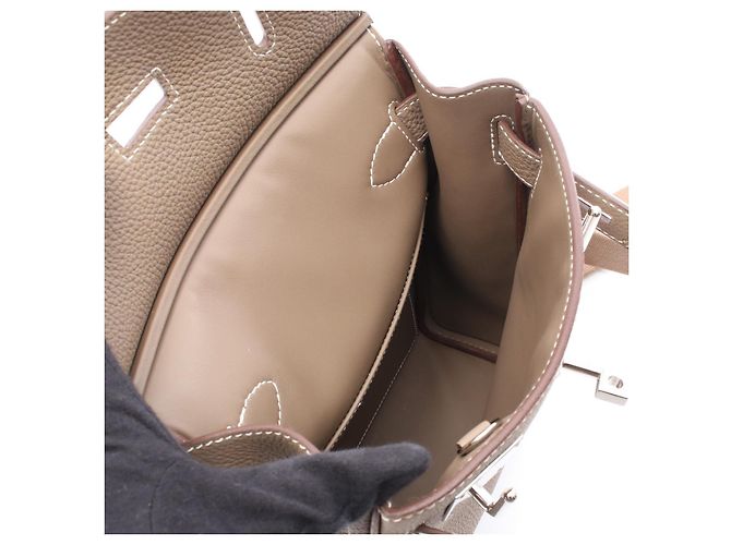 Hermès Borsa a vita 2 in 1 Hermes Kelly Aakade PM Togo Marrone - vista 3