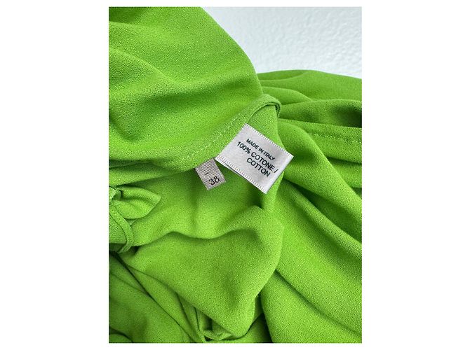 Grünes plissiertes Kleid von Bottega Veneta - Ansicht 6