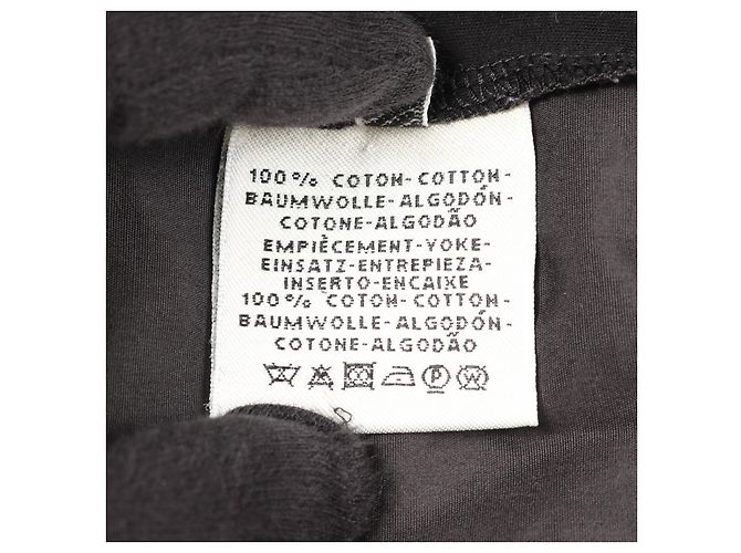 Vestido de algodón bordado con bolsillos de Hermès Negro - vista 4